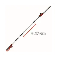 Einhell GC-HH 18/45 LI T - SOLO Akku magassági sövényvágó 450 mm kardhosszúság max. vágáserősség 410 mm vágásszám 1400 min-1 Power X-Change #4
