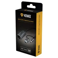 Yenkee YTC 013 hálózati adapter USB-C USB-A 1 Gbps RJ-45 alumínium plug and play RTL8153 #5