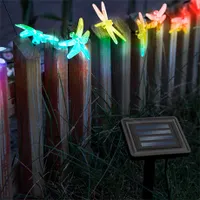Garden of Eden 11758B napelemes fényfüzér szitakötőkkel, 10 db, 2,9 m, IP44 #3