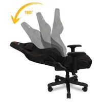 Yenkee YGC 200BK FORSAGE XL 4D könyöktámasz 52-58 cm ülőmagasság 90-180 fok hátradöntés hintázó 15 fok 150 kg acél váz PU bőr #3