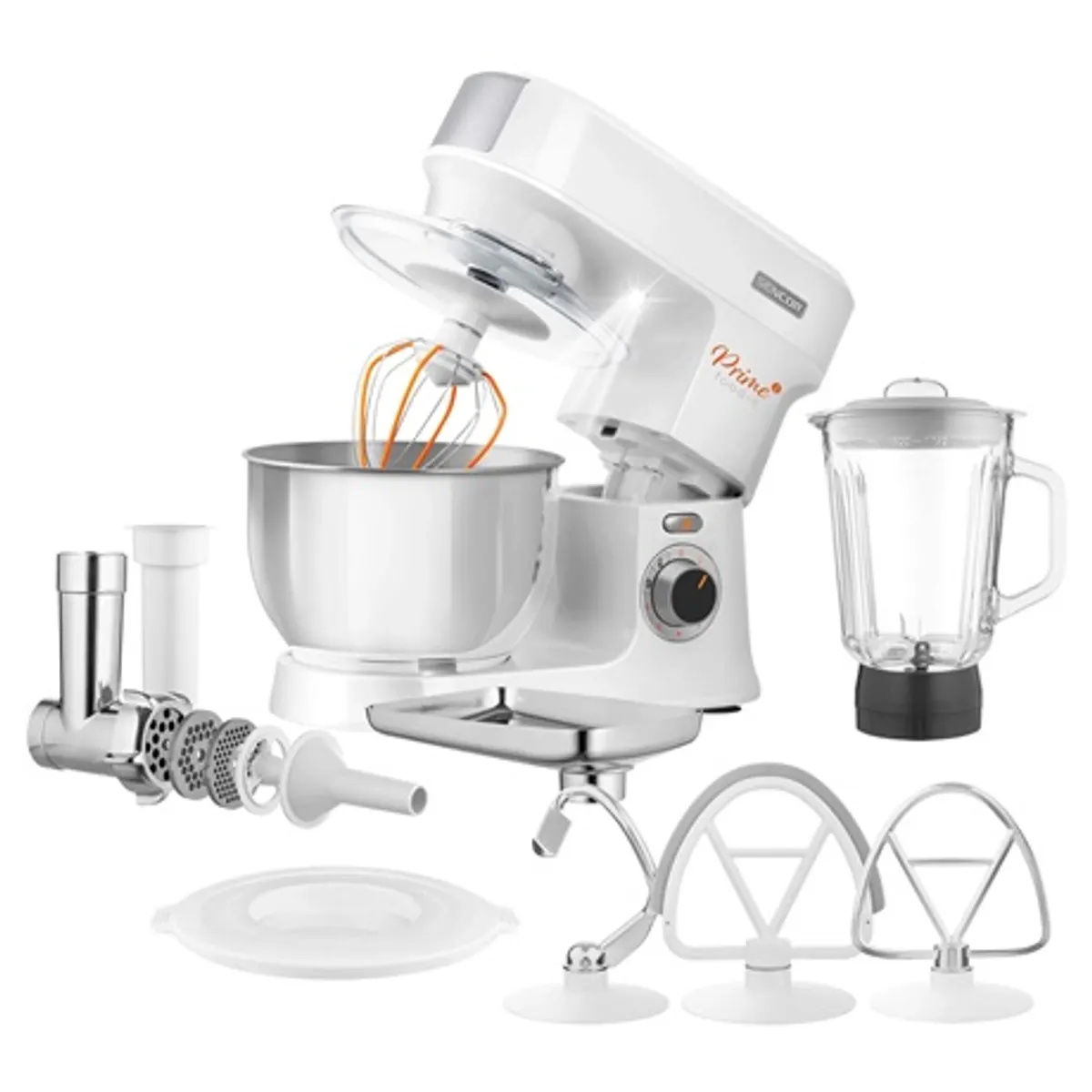 Sencor STM 3760WH Konyhai robotgép 1000 W 4,5 l rozsdamentes edény 6 fokozat PULSE NutriSmart 2 program LED 1,5 l üvegedény #1