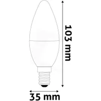 Avide abc14nw-2.9w LED gyertya E14 4000K 470 lm #2