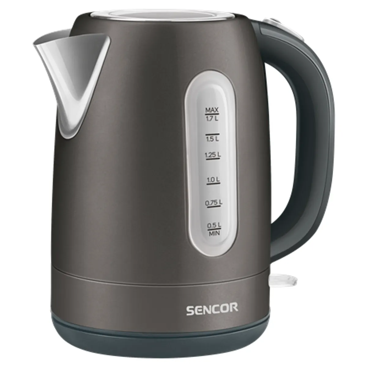 Sencor SWK1778BK vízforraló 1,7 l rozsdamentes acél 360° STRIX középcsatlakozó kivehető szűrő világítós kapcsoló automatikus kikapcsolás 2150 W #1