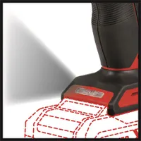 Einhell TE-CD 18-40 LI BL - SOLO akkus fúró-csavarozó 10 mm tokmány 2 fokozat 0-350 0-1450 min-1 40 Nm LED Power X-Change kompatibilis #3