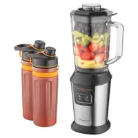 Sencor SBL 7550SS Smoothie készítő 800 W rozsdamentes acél pengék BPA mentes Tritan palackok #6