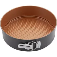 Lamart LT3094 kapcsos tortasütő forma 24 cm átmérő, szénacél, tapadásmentes felület, réz szín #1