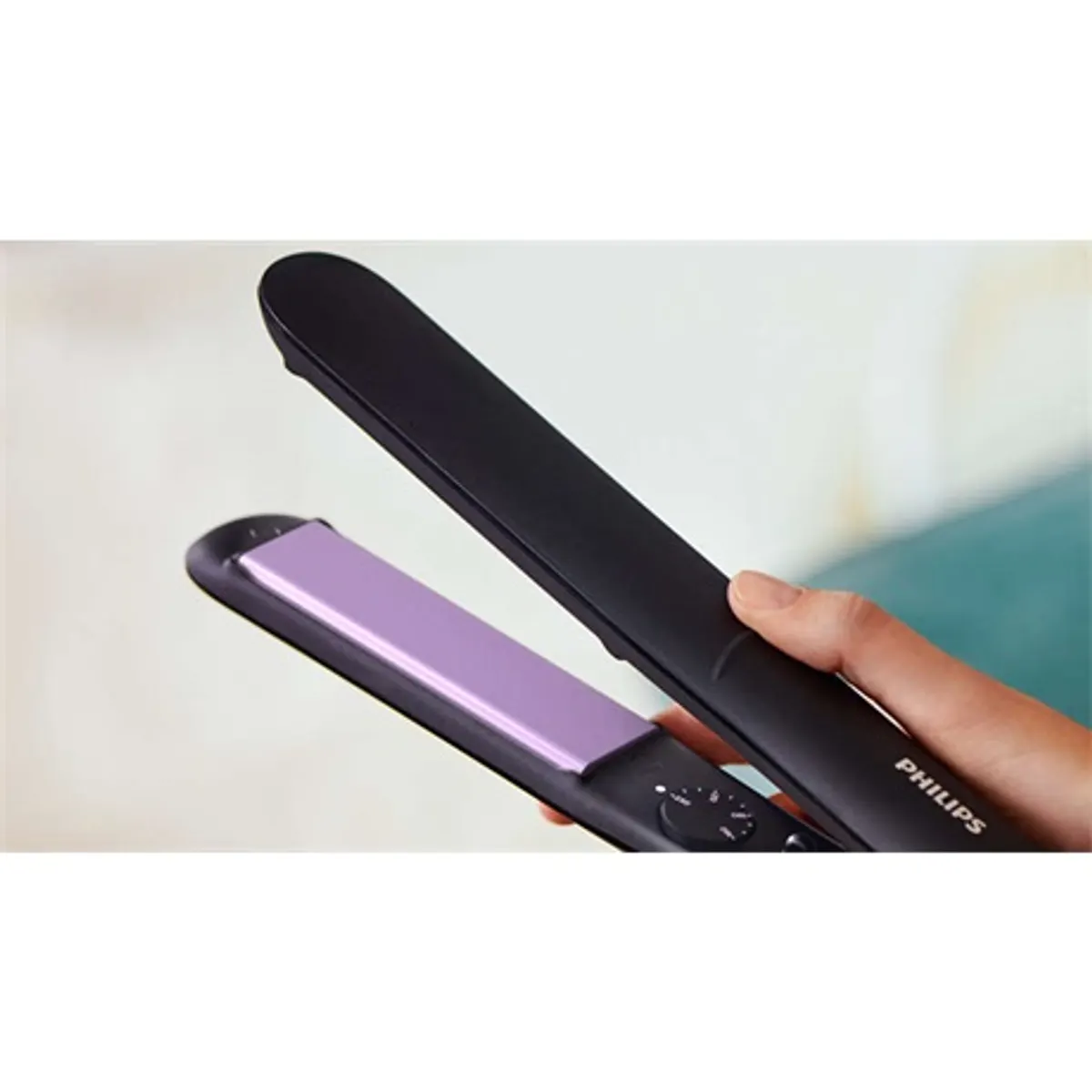 Philips BHS377/00 EssentialCare hajegyenesítő ThermoProtect keratinborítású lapok 160-230 C 100 mm 30 mp auto kikapcsolás billentyűzár #8