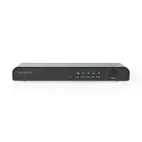 Nedis VSWI3475AT HDMI kapcsoló 5x HDMI bemenet 1x HDMI kimenet 4K60Hz 18 Gbps fém antracit távvezérlő #1