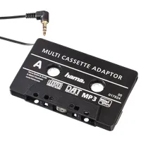Hama 00017524 kazetta adapter autórádióhoz fekete 3,5 mm jack #1