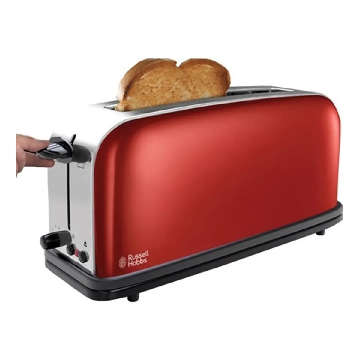 Russell Hobbs 21391-56 kenyérpirító 2 szeletes hosszú nyílású piros #1