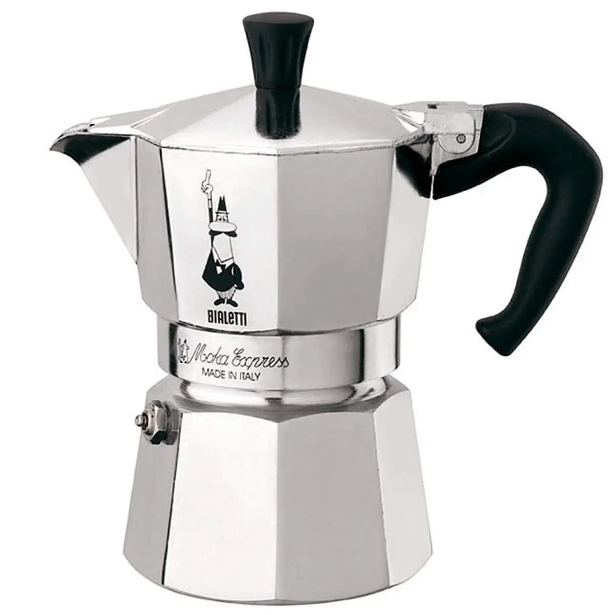 Bialetti 1162 MOKA EXPRESS Moka Express 3 adag ezüst alumínium ötvözet, gáz, elektromos és kerámia főzőlapon használható #1