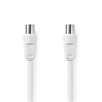 Nedis CSGL40000WT15 koaxiális kábel 1.5 m, 75 Ohm, 120 dB árnyékolás, IEC dugó, nikkelezett érintkezők, fehér #1