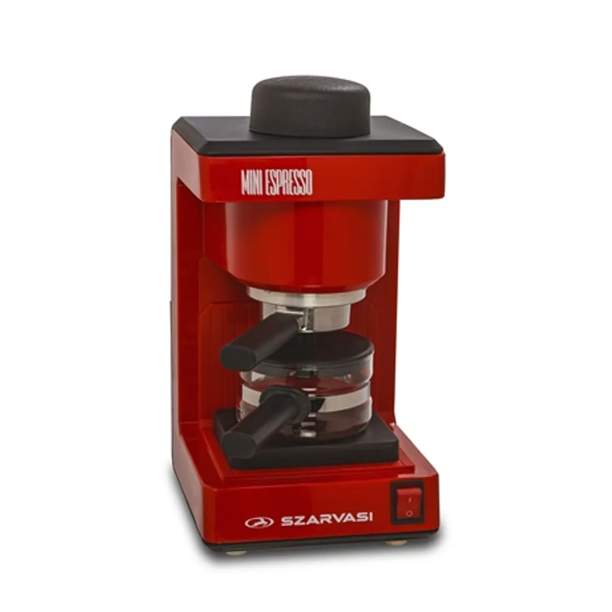 Szarvasi SZV612 PIROS mini espresso 800W 6 adag dupla 2-6 személyes skálázott üveg kiöntővel 3,04 bar #2