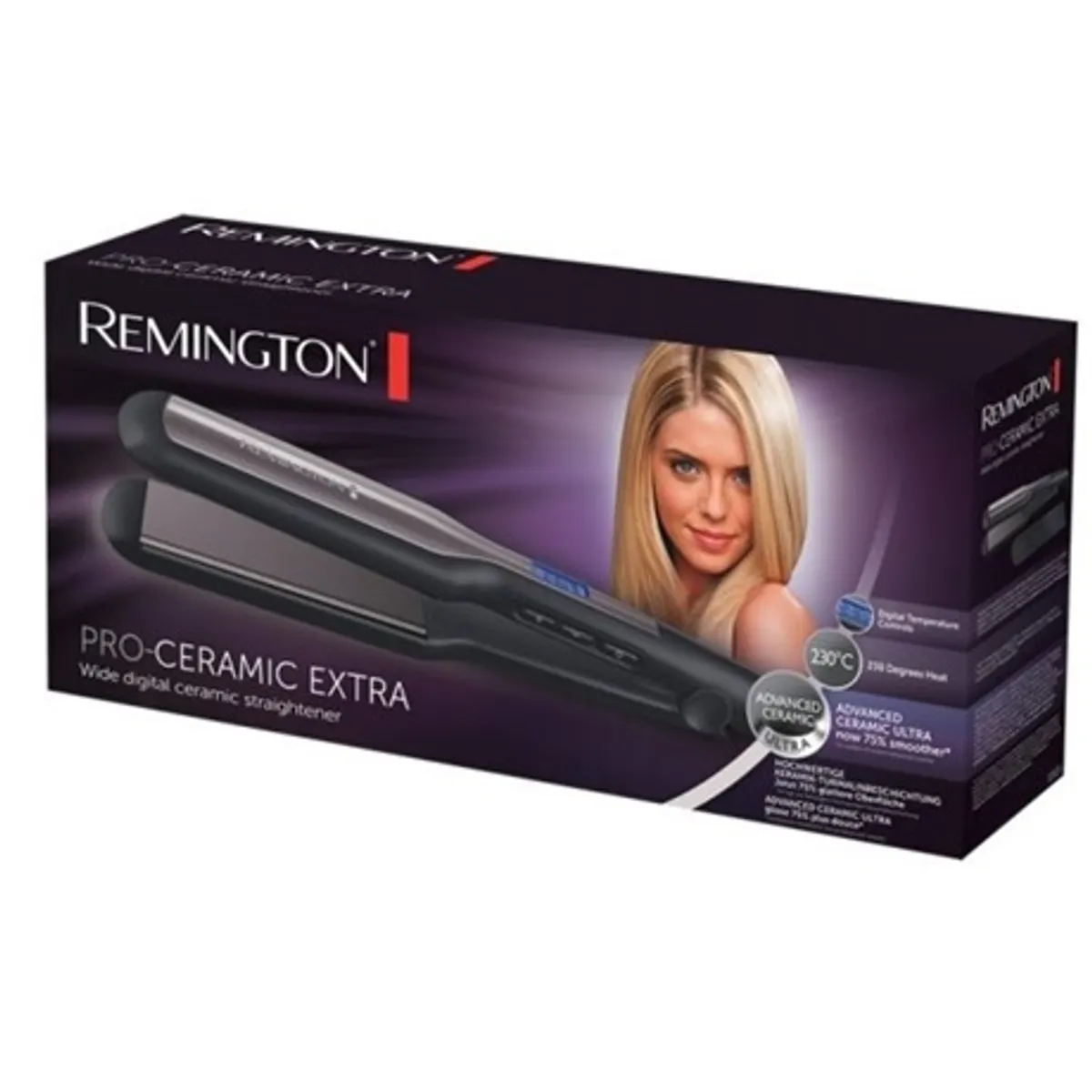 Remington S5525 kerámia extra széles hajvasaló 110 x 45 mm 150-230C lcd kijelző automatikus kikapcsolás körbeforgó vezeték #4