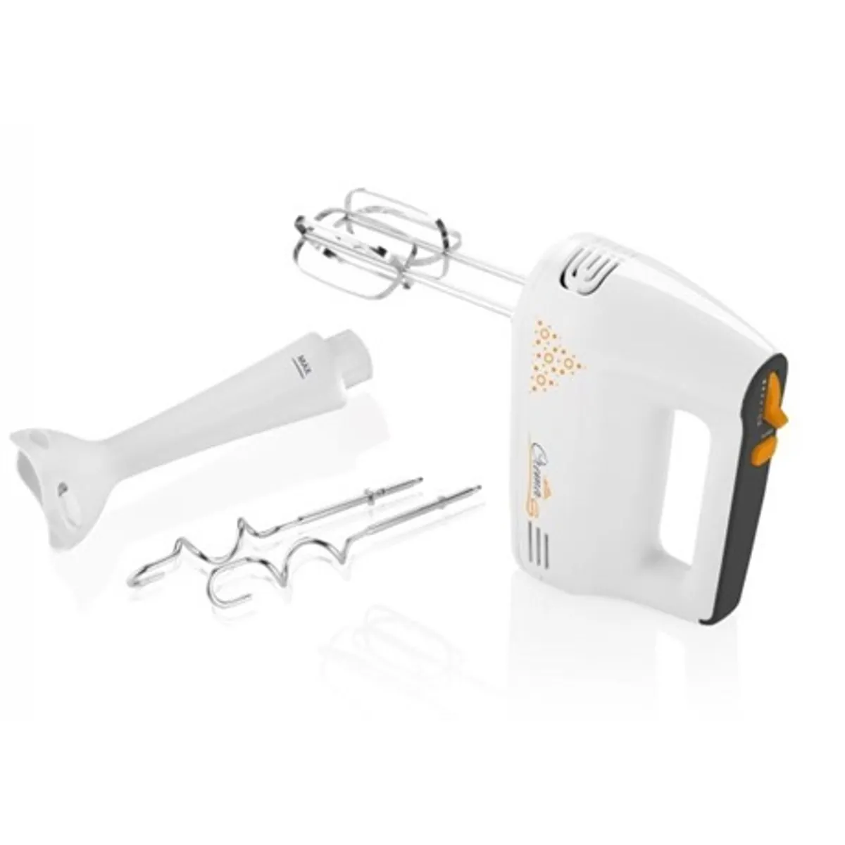 Eta 104990000 Crema kézi mixer 300 W 5 sebességfokozat turbo rozsdamentes acél habverő és dagasztókar #1