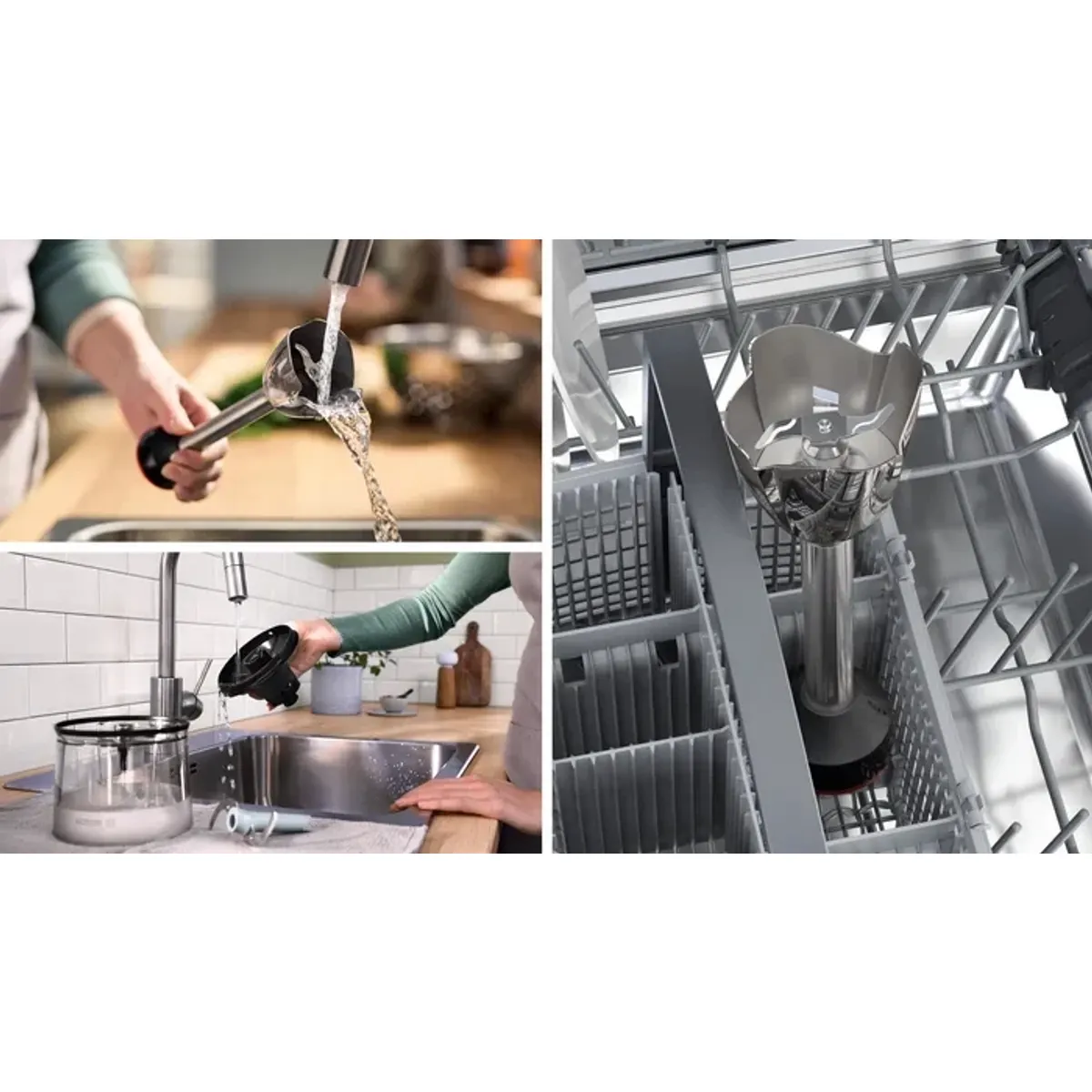 Bosch MSM6M633 ErgoMaster Serie6 botmixer egykezes 1000 W fém szár nemesacél fej passzírozó habverő mérőkehely #3