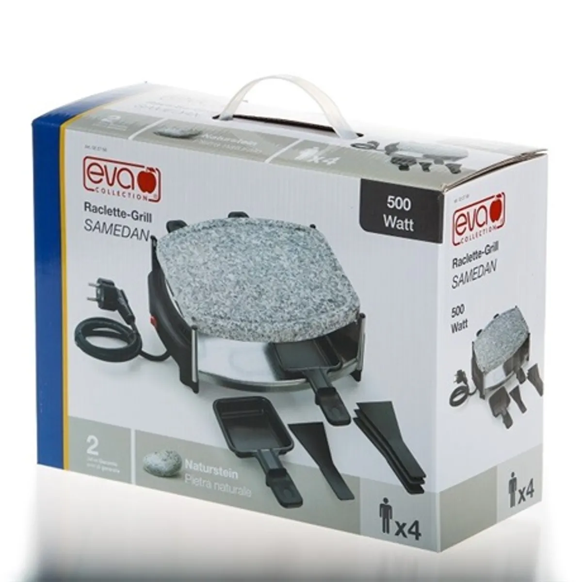 Eva 022758 raclette grillsütő 500W 4x raclette lap 230V #4
