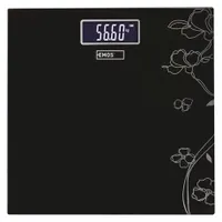 Emos EV106 személymérleg 180 kg 100 g háttérvilágítású LCD kijelző edzett üveg felület #1