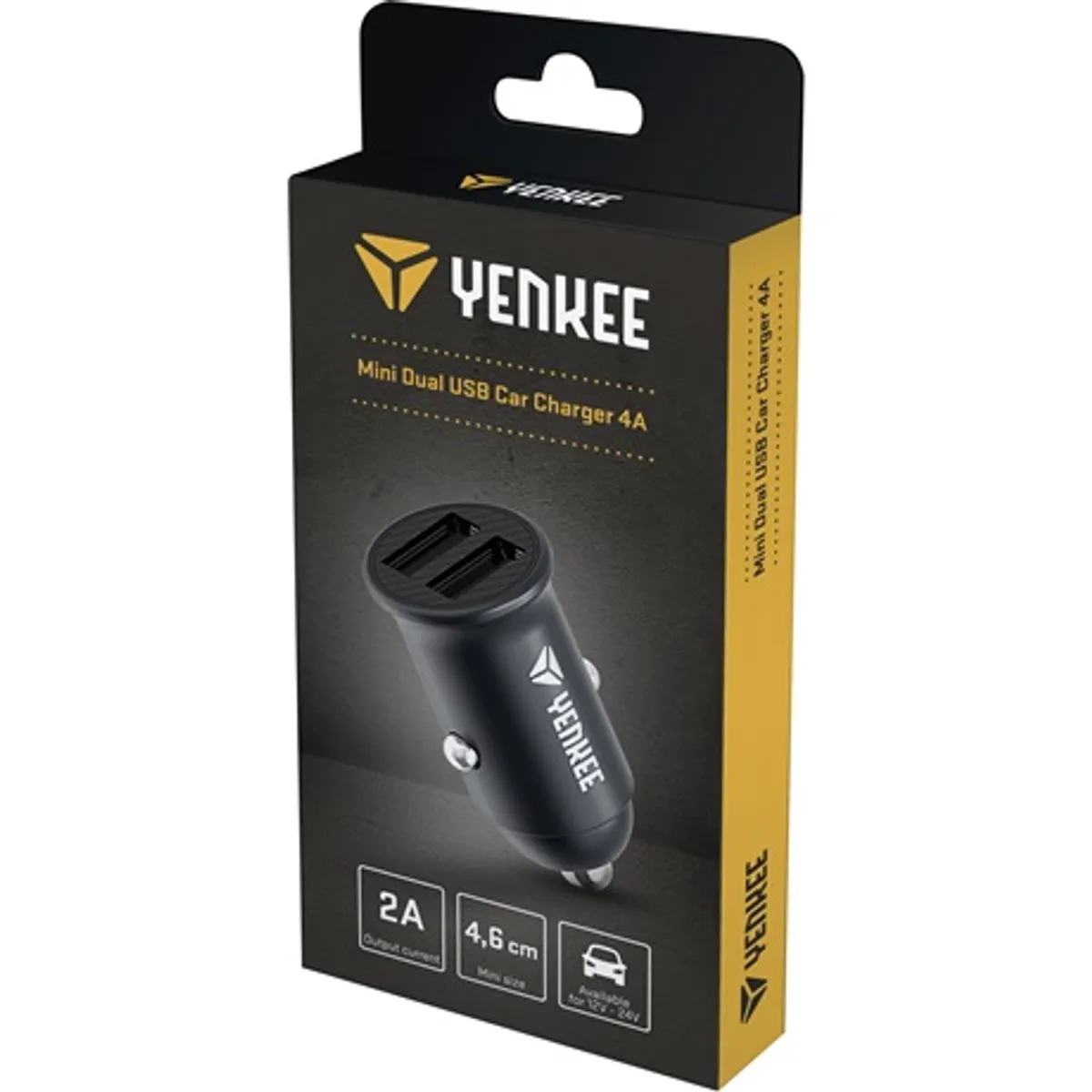 Yenkee YAC 2012 duális USB autós töltő 12-24 V bemenet 5 V 2 A kimenet 20 W #2