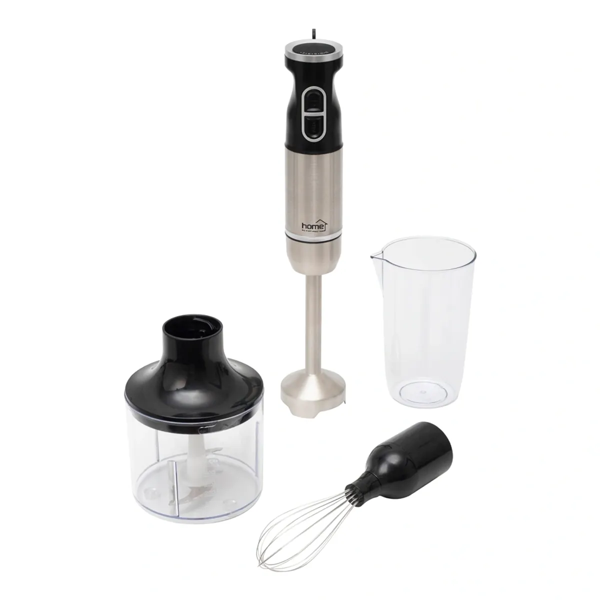 Home by Somogyi HGBMS65 botmixer szett 1000W 2 sebességfokozat rozsdamentes kések 500 ml tálas aprító 650 ml mérőpohár habverő #1