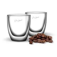 Lamart LT9009 espresso pohárkészlet 2db 80ml boroszilikát üveg átlátszó dupla thermo mikrohullámú sütőben mosható mosogatógépben #2