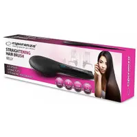 Esperanza EBP006 Kelly hajkiegyenesítő kefe kerámia bevonatú lapok és sörték LCD kijelző 230 C 50 W #2