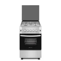 Novacook F5S40G2 INX szabadonálló gáztűzhely inox 4 égő 44L sütő