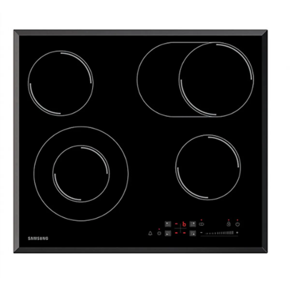 Samsung CTR164NC01/XEO Beépíthető kerámialapos 4 zóna, 7 kW összteljesítmény, kerámia felület, érintőkezelő, gyerekzár, automata kikapcsolás, beépítési méret 560x490 mm #1