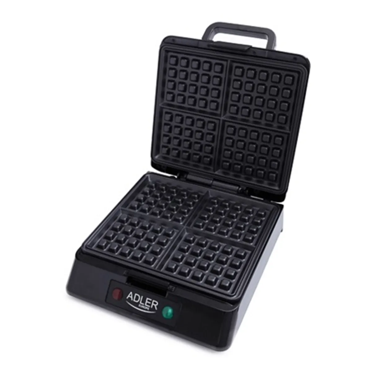 Adler AD3036 gofrisütő 1500W tapadásmentes bevonat készenléti jelzőfény négyzet alakú gofri hűvös tapintású műanyag ház függőleges tárolás #2