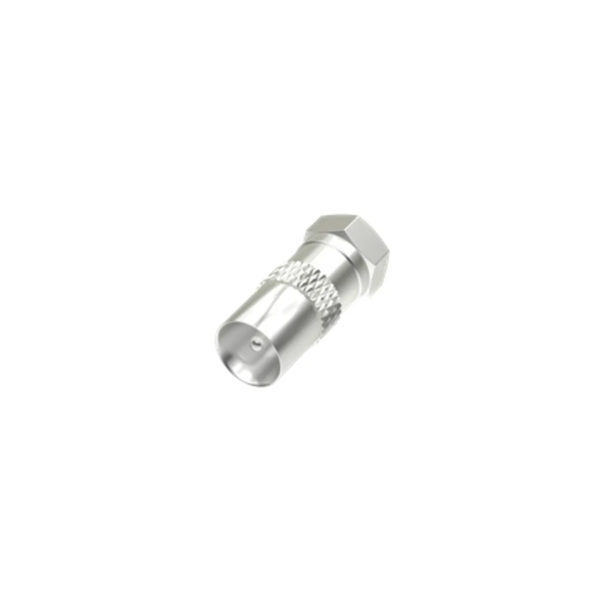 Hama 00205221 F dugó - koax dugó adapter koax aljzatot F-dugóvá alakítja át Teljesen árnyékolt tömör fém ház #1