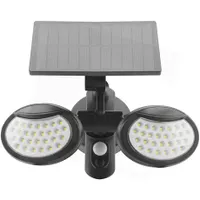 Entac ESL2H-SMD Napelemes fali lámpa LED SMD 2 fejjel PIR-rel #1