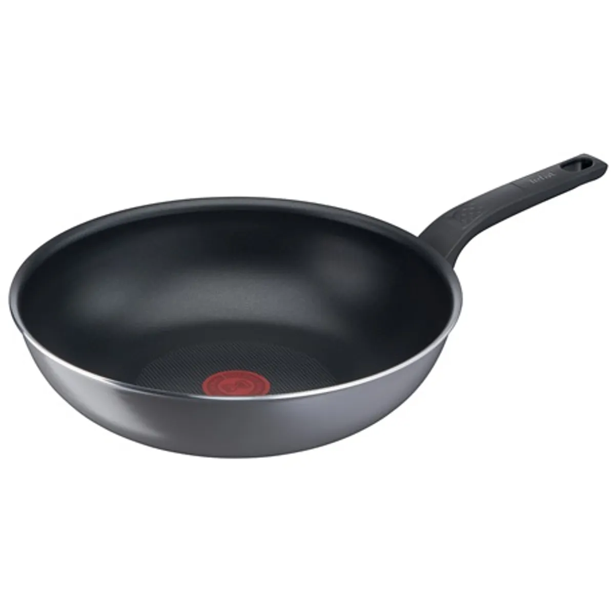 Tefal B5691953 Easy Plus Wok 28 cm alumínium szürke kompatibilis gáz, kerámia, elektromos és halogén főzőlapokkal nem sütőben, fogantyú rögzített #1