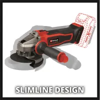 Einhell TE-AG 18/115-2 LI - SOLO akkumulátoros sarokcsiszoló 115 mm, 18 V Power X-Change, lágyindítás, újraindulás védelem, 2 pozíciós pótfogantyú #5