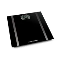 Esperanza EBS018K Samba személymérleg 180kg 100 g osztás 4 érzékelő automatikus indítás 12 felhasználó memória nagy LCD 6 mm edzett üveg platform #1