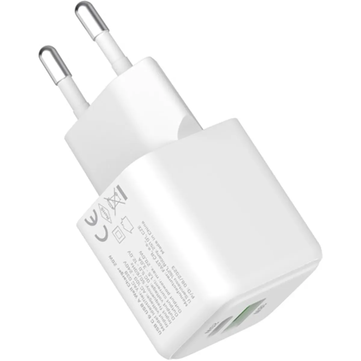 Yenkee YAC G38 Volt GaN töltő 20W USB-C és USB-A fehér #7