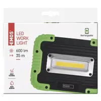 Emos P4534 akkumulátoros cob led lámpa 600 lm IP44 3000 mAh 2 üzemmód 2,5 és 3,5 óra micro USB forgatható fogantyú USB kábel #4