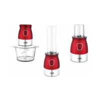 Hauser BC326R turmixgép 3 az 1-ben 300W 4 pengével 600ml Tritan kehely 2L üveg edény 100ml daráló