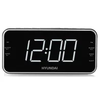 Hyundai RAC521PLLBCH rádiós ébresztőóra fekete 47 mm kijelző, DIMMER, FM és AM tuner, duál ébresztés, Sleep funkció, USB töltőport 5V 1,5A, AUX bemenet #2