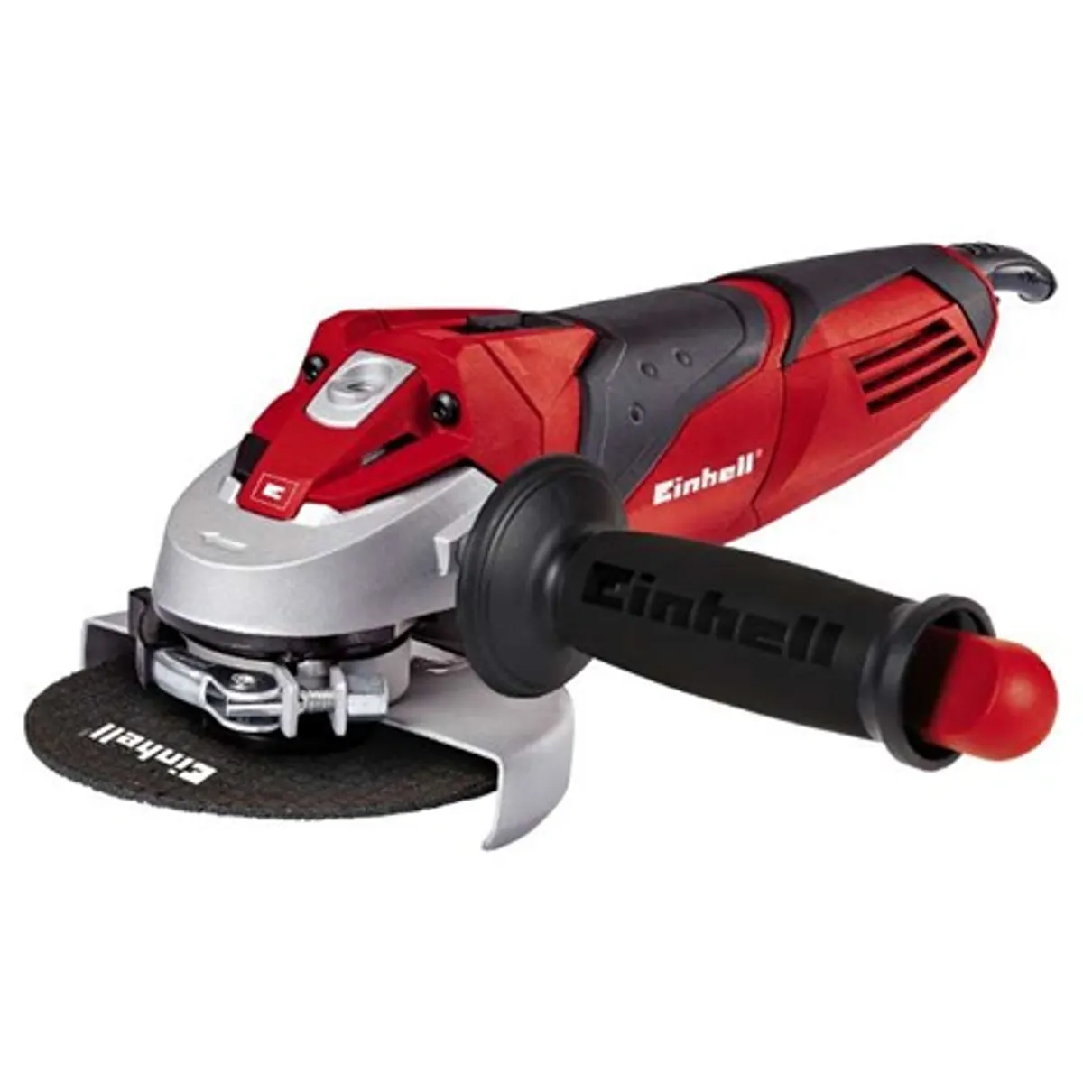 Einhell TE-AG 125-750 sarokcsiszoló 125 mm 750 W 230 V gyorsrögzítővel ellátott korongvédelem Softgrip markolat 3 pozíciós pótfogantyú #1