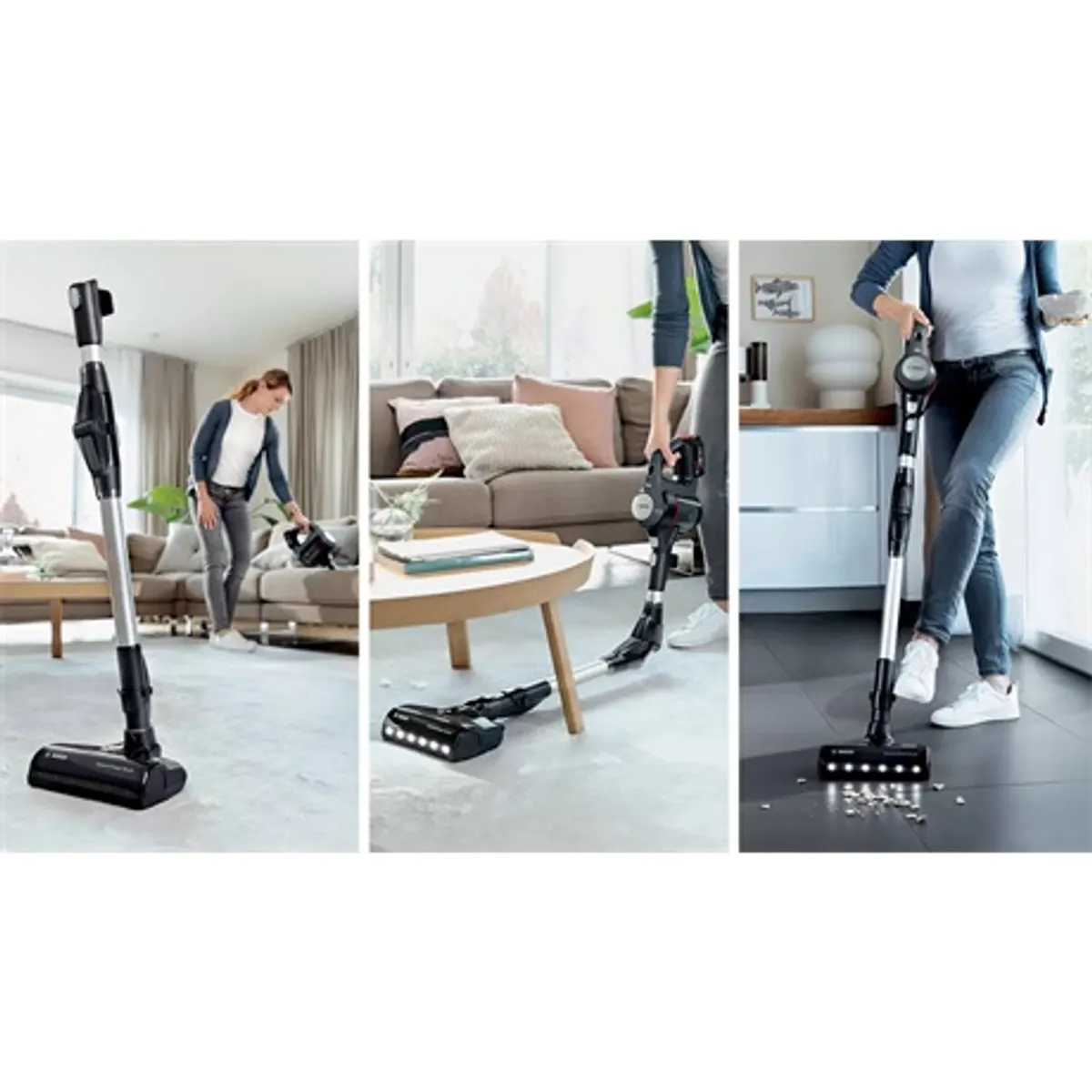 Bosch BBS712A unlimited 7 akkumulátoros porszívó 2x18v 3ah liion allfloor dynamicpower brush led 2in1 kárpitszívó és bútorkefe #3