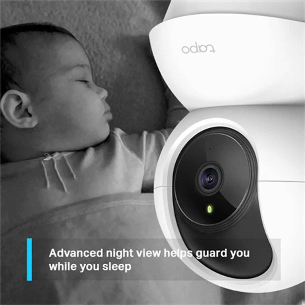 TP-LINK TAPO C200 Tapo Pan-Tilt kamera 1080p, 360 fokos horizontális, 114 fokos vertikális, 2-irányú audio, microSD 128GB, mozgásérzékelés, privát #2