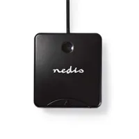 Nedis CRDRU2SM1BK Kártyaolvasó USB 2.0 intelligens ID-1 fekete #1