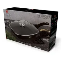 Berlinger Haus BH-6612 grill serpenyő fedővel 28 cm, indukciós kompatibilis, tapadásmentes, PFOA-mentes, sütőben használható #5