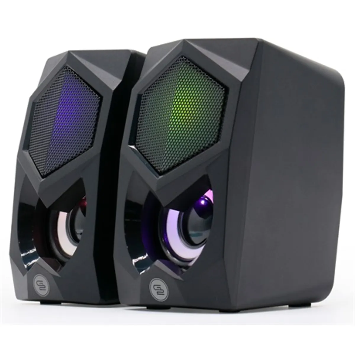 Gogen PSU104 pc hangszóró 2x3 W 200 Hz-16 kHz rgb 3,5 mm bemenet USB 5V-1A 72x82x120 mm #2