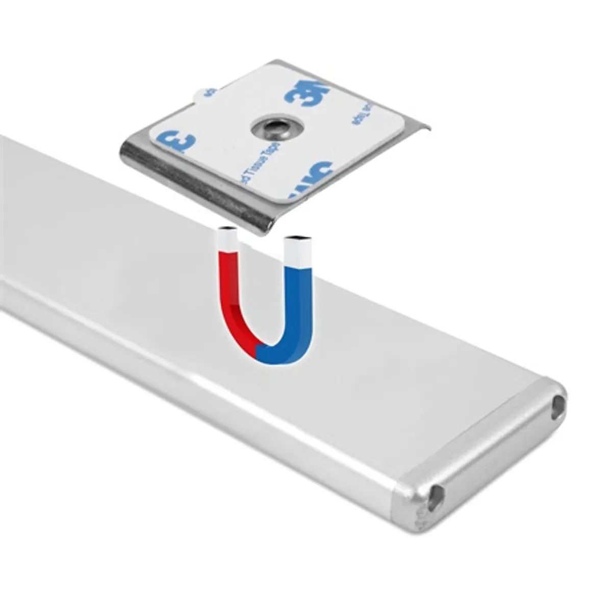 Phenom 55840B LED bútorvilágítás PIR mozgásérzékelővel akkumulátoros mágneses rögzítés Type-C USB töltés 400x40x9 mm #5