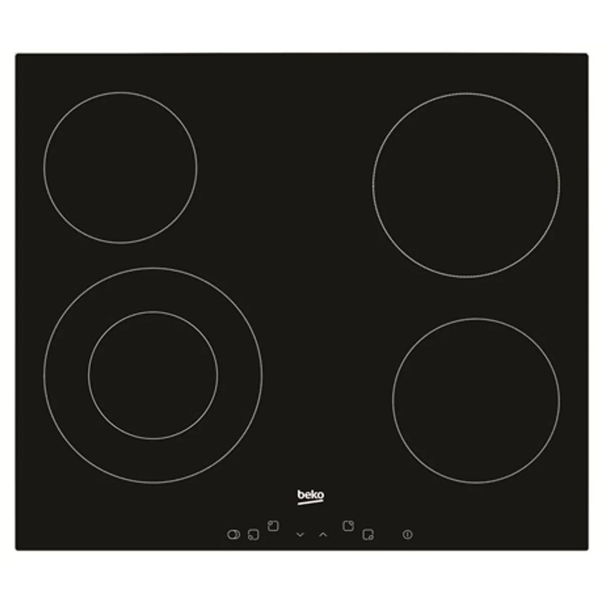 Beko HIC-64402 főzőlap kerámia 4 zónás érintőszenzoros 60 cm-es maradékhő kijelzés gyerekzár #1