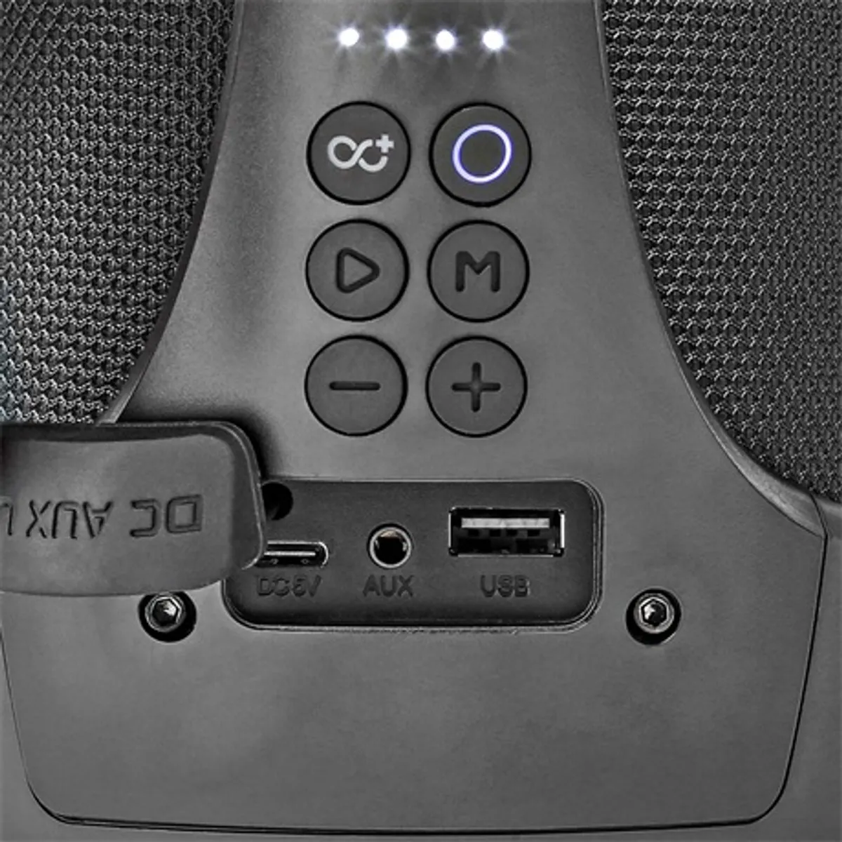 Nedis SPBB315BK Party Boombox 120W 2.0csatornás IPX5 RGB LED TWS USB-C 6h #6