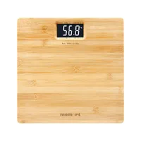 Momert 5877 bambusz felületű személymérleg 180 kg kapacitás, 100 g osztás, precíz mérés, automatikus kikapcsolás, kontrasztos kijelző, túlterhelés jelzés #1