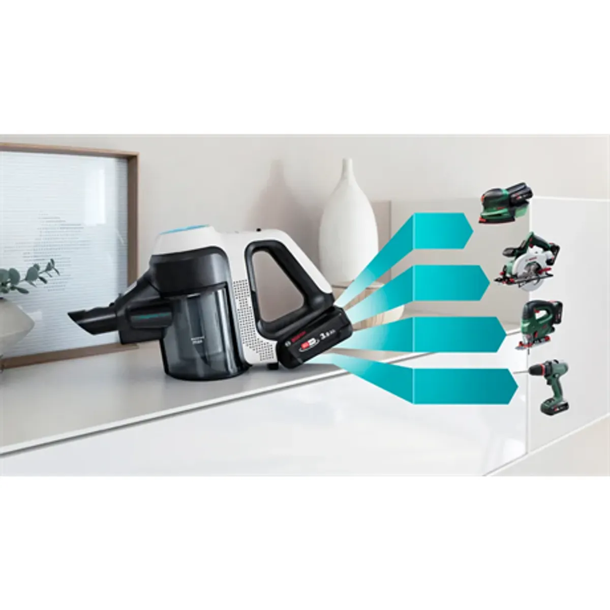 Bosch BCS71HYG3 Unlimited 7 ProHygienic Aqua 18V 3Ah Li-Ion 40 perc HEPA 2in1 DynamicAqua felmosó- és szívófej LED-fénnyel tartalék mopkészlet #6
