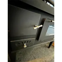 Warnex NARODNA SP GLASS sparhelt 6 kW szürke 820x660x420 mm sütőtér 210x410x400 mm tűztér 200x380x260 mm #3